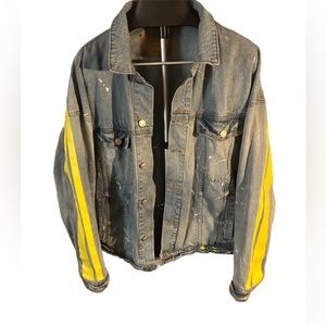 Denim Distressed Menβs Jacket